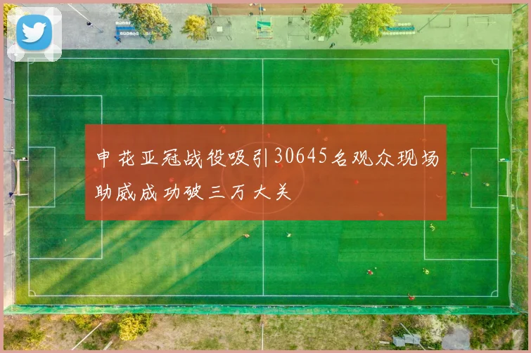申花亚冠战役吸引30645名观众现场助威成功破三万大关